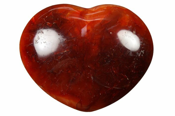 Colorful Carnelian Agate Heart #277961